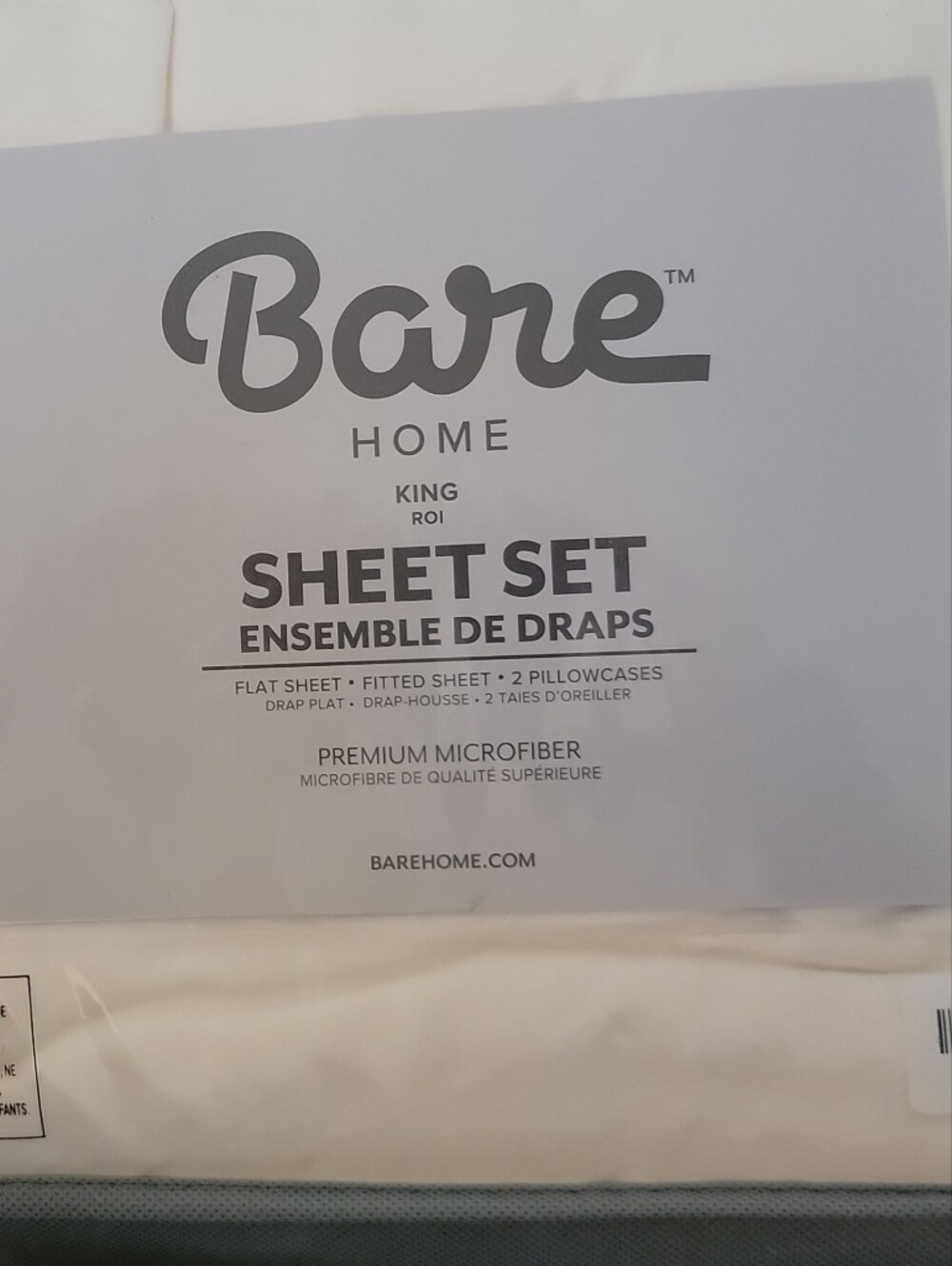 King Sheet Set in Cream- Premium Microfiber